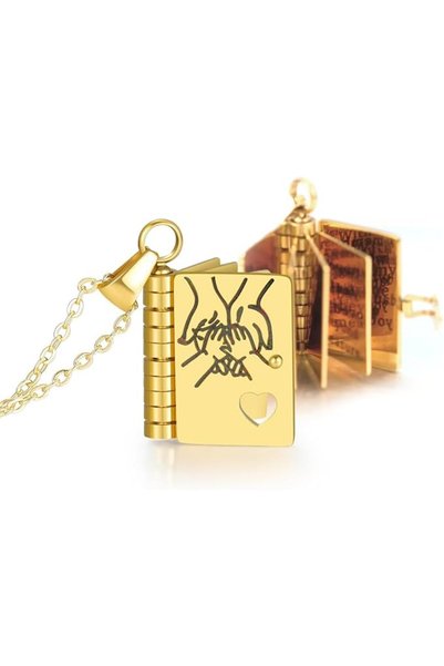 GENERAL For Daughter-My Incredible Book Necklace, Customizable Gifts From Mom...