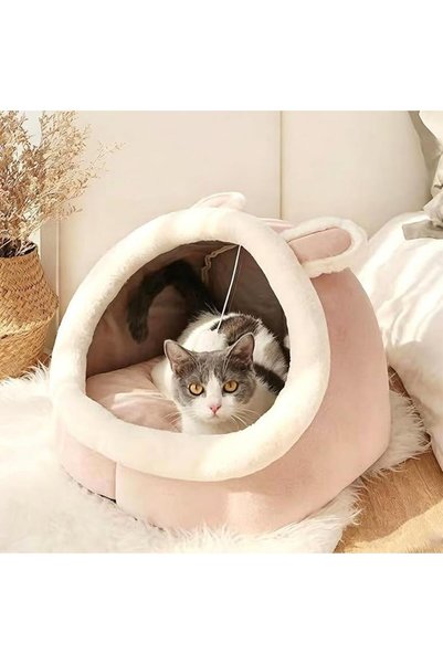 InnoVista Cat Bed, Cat Cave, Pet Tent Bed with Bunny Ears Design, Removable C...