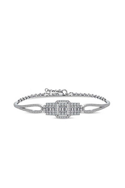 BlackCraft ​ Silver Baguette Bracelet