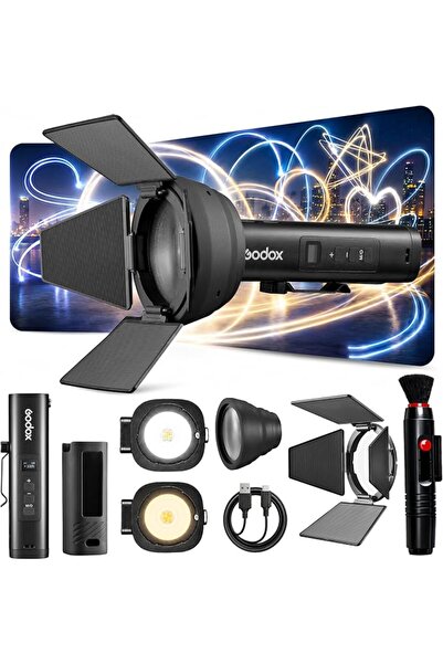 Godox ضوء فيديو LED محمول FL15Bi، إضاءة تصوير ثنائية اللون 2800K-6500K، مصباح...