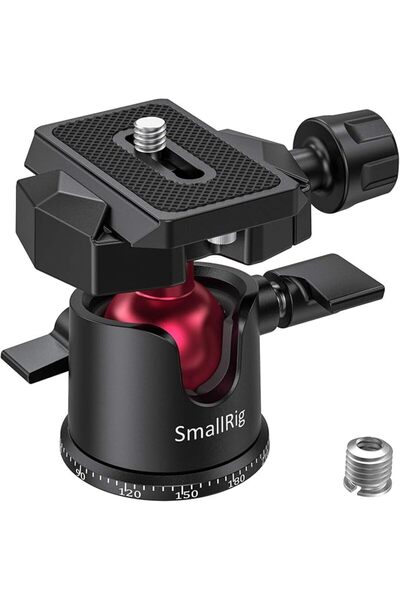 SmallRig Tripod Ball Head 360° Panoramic, Mini Ball Head with with 1/4