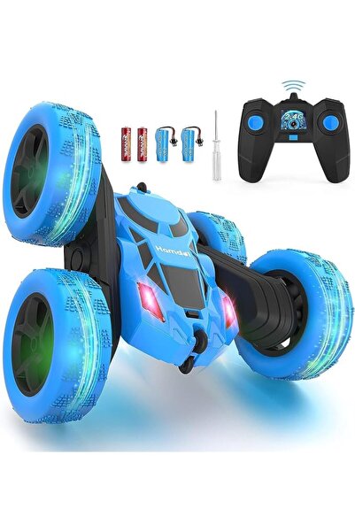SCIENISH Remote Control Car for 6-12 Year Old Double Sided 360°Rotating 4WD R...