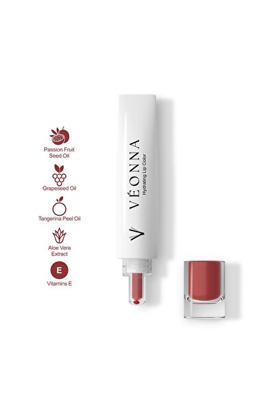 VEONNA فيونا مرطب شفاه نباتي مع لون MAUVE BERRY