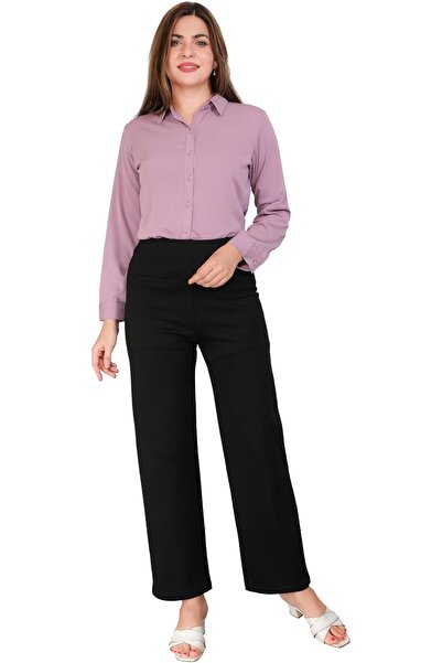 Generic Women Formal Shirt – Premium Poly Lycra Fabric | Solid Color Wrinkle-...