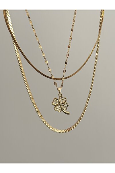 mibrillo Steel 3-piece necklace set