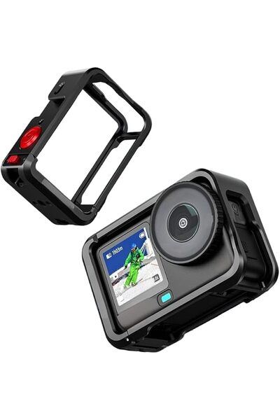SYOSI قفص حماية من الألومنيوم لكاميرا DJI Action 6، غطاء حماية كامل الإطار مع...