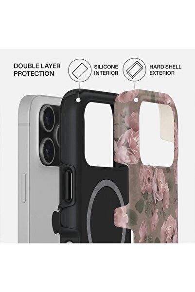 Generic Brand Burga Husa Dual Layer Magsafe Vintage Glamour iPhone 17 Pro com...