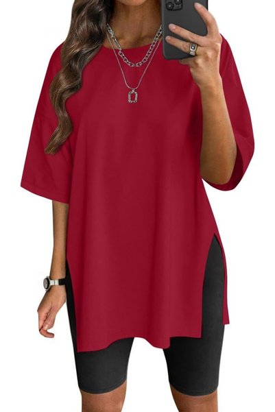 GENERAL VNIRA Women’s Summer Casual Short Sleeve Oversize Workout T-Shirt Tee...