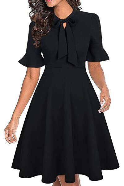 GENERAL Women Summer Floral Ruffle Sleeve Wear to Work Church Wedding Guest P...