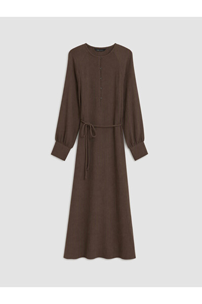 LC Waikiki Esvab • Modern & Distinctive Zero Roba Collar Muslin Dress