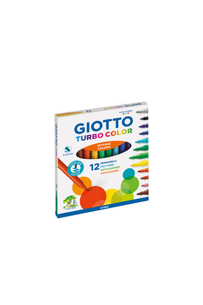Fila GIOTTO SUPERWASH ΜΑΡΚΕΡΕΣ ΚΟΥΤΙ ΧΑΡΤΟΥΠΟΥΔΑΣ ΤΟΥΡΜΠΟ ΚΟΛΟΡ 3+ Φ2.8mm 12 ...
