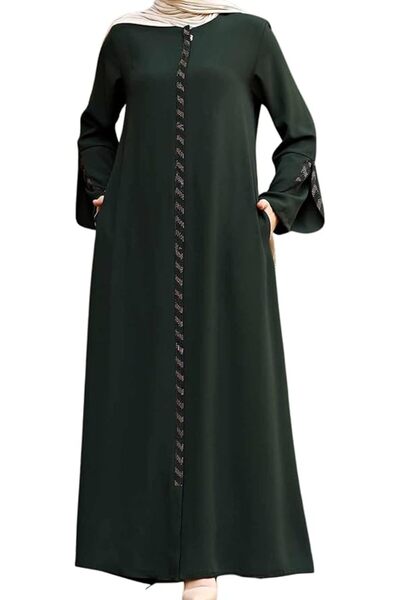 ISTANBUL STYLES womens Stras Abaya (pack of 1)