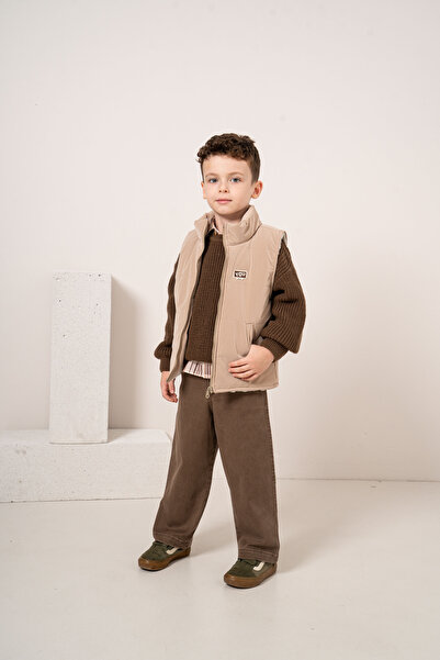 JNF kids Baby Boy & Child Inflatable Coat, Knitwear, Shirt, Trousers 4-Piece ...