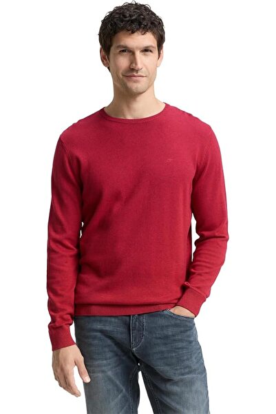 Tom Tailor Men's Basic Knitted Jumper with Crew Neck