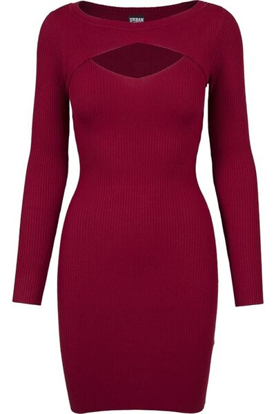 Urban Classics Women's Ladies Cut Out Dress Casual