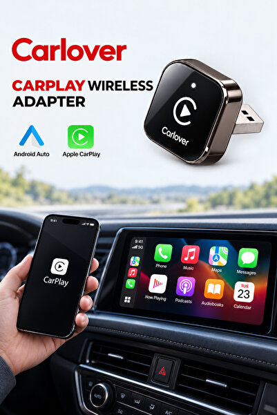 2in1 Kablosuz CarPlay ve Android Auto Dönüştürücü Adaptör