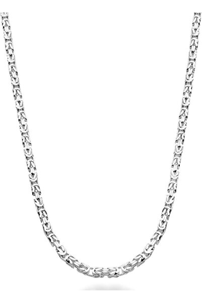 Miabella Home Miabella Solid 925 Sterling Silver Italian 3mm Byzantine Link C...