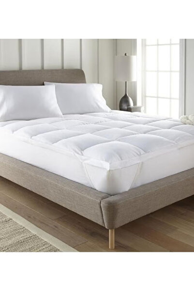 Twinkle Mart Mattress Pad Cotton Pillow Top Mattress Topper White