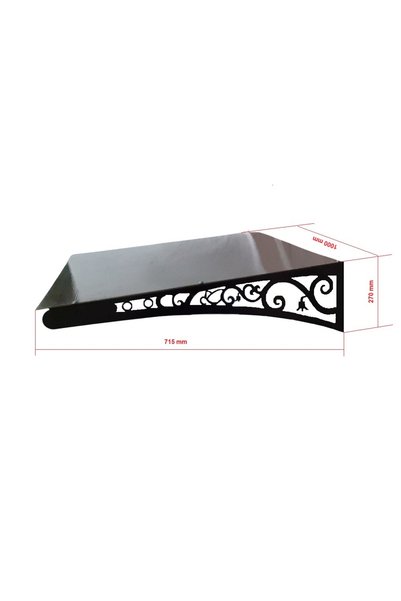 METALDESIGN Copertina COP 003, 1000x700x270mm cu console din tabla decupata cu laser cu policarbonat