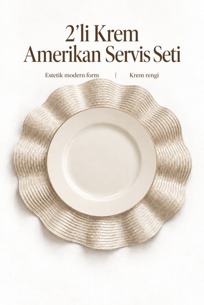English Home Valao Polipropilen Modern 2'li Amerikan Servis 38 Cm