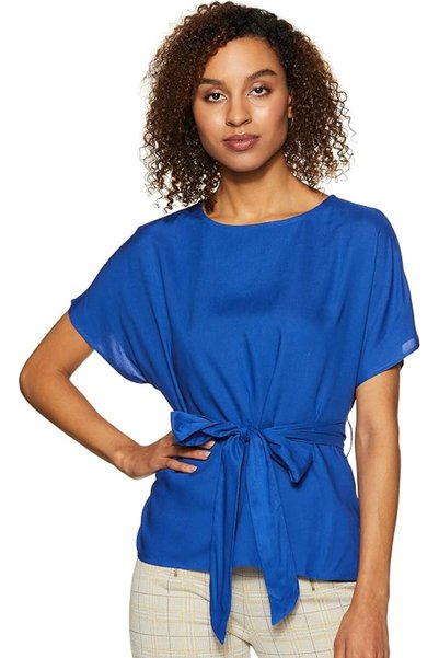 Amazon Brand - Symbol Women's Solid Regular Fit Top