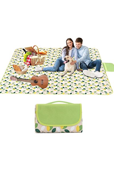 Generic بطانيات نزهة مقاومة للماء كبيرة قابلة للطي 150 * 200 سم، بطانية شاطئ ...