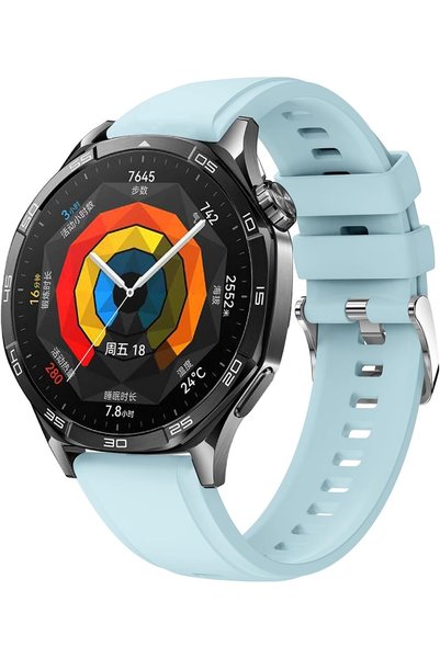 Generic 22mm Silicone Strap Compatible with Huawei GT5 Pro 46mm/GT5 46mm/GT4 ...