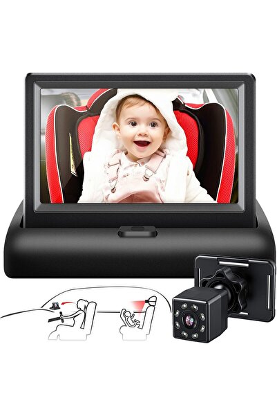 Generic Baby Car Mirror, View Infant in Rear Facing Seat with Wide Crystal Cl...