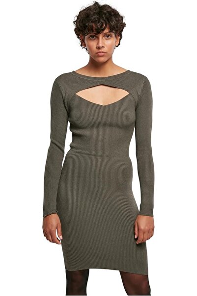 Urban Classics Women's Ladies Cut Out Dress Casual