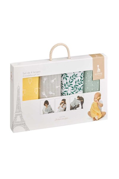 Sophie La Girafe Σετ Πάνες Μουσλίνας 4 τεμαχίων S850800