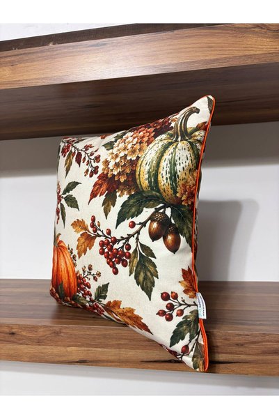 KIRLENTİM H1315 Autumn Patterned Throw Pillow Cover