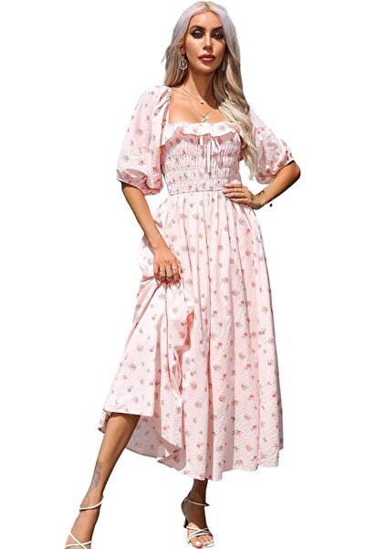 GENERAL R.Vivimos Women Summer Half Sleeve Cotton Ruffled Vintage Elegant Bac...