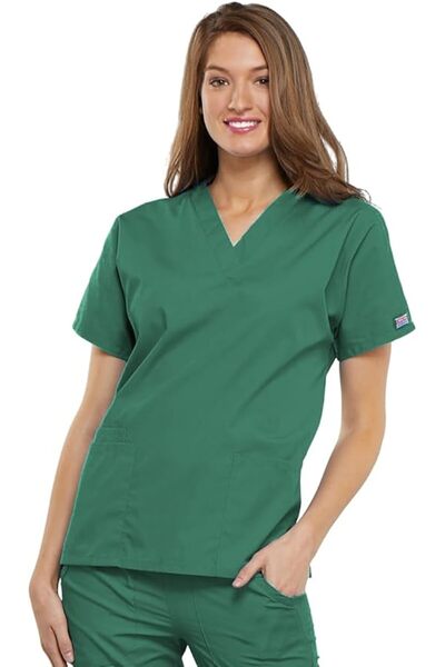 Cherokee WW Originals Womens Scrub Tops V-Neck Dolman Sleeve 3 Pockets