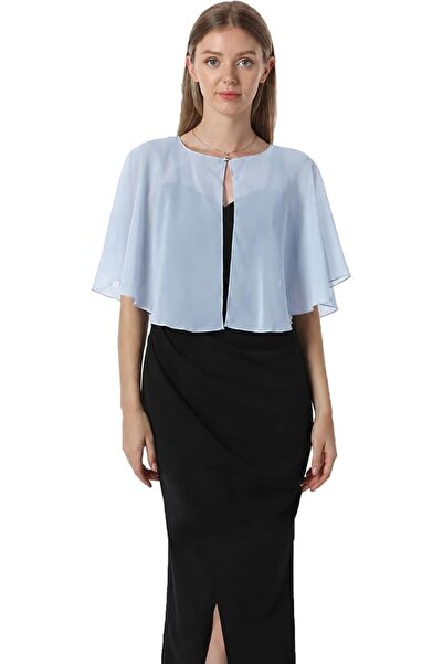 GENERAL Chiffon Capelet Soft Shawls and Wraps for Dresses Womens Accessories ...