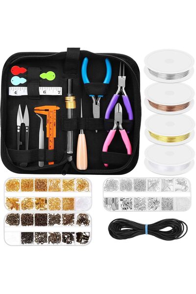Generic Jewelry Making Kit with Complete Jewelry Tools, Wire and Findings Set...