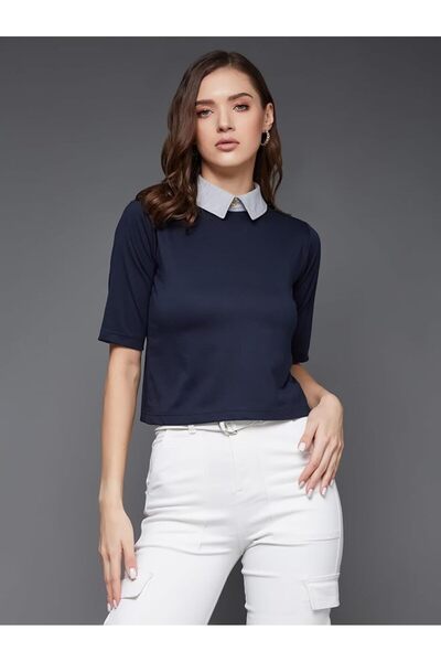MISS OLIVE Women's Loose Blouse (Moaw14Tp01)