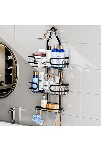 Generic Shower Caddy Hanging - 3 Tier Rustproof Over Shower Head Organizer, N...