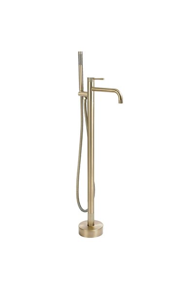 Rea Robinet Pentru Cadă Montat Pe Podea Venti Auriu Periat 26X16X115Cm