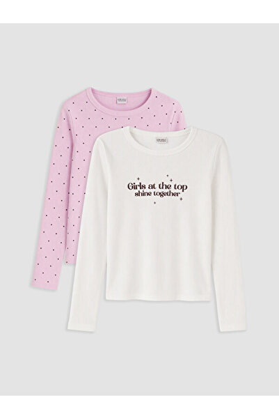 LC Waikiki Esvab • Modern & Distinctive Zero Roba Collar Girls' T-Shirt