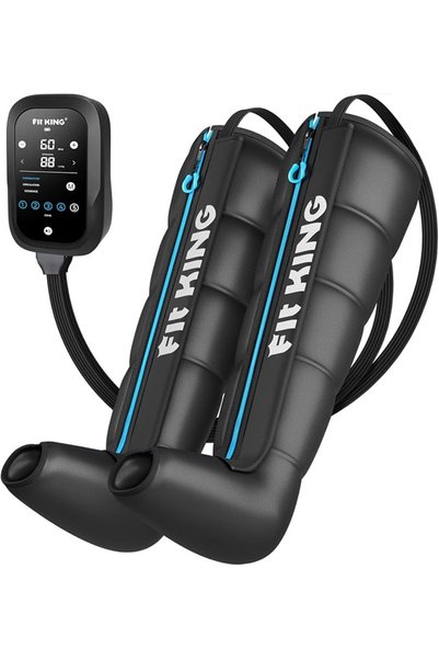 FIT KING Upgraded Leg Massager Recovery Boots, Professional Air Compression R...
