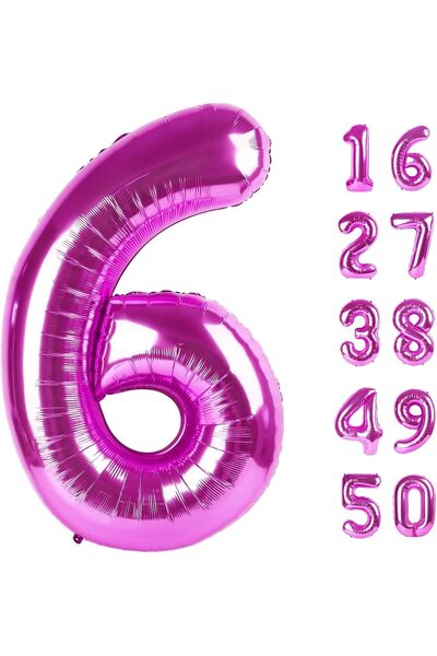 Generic Balloons Number 2, 40 Inches Hot Pink for Graduation Decor