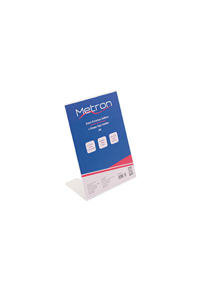 Metron Κάθετη βάση εγγράφων με πλεξιγκλάς σε σχήμα L, κεκλιμένη A6