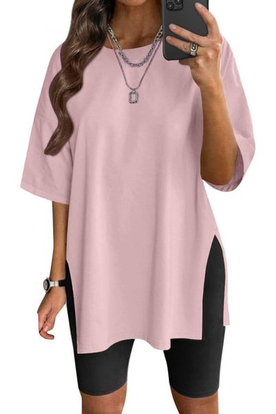 GENERAL VNIRA Women’s Summer Casual Short Sleeve Oversize Workout T-Shirt Tee...