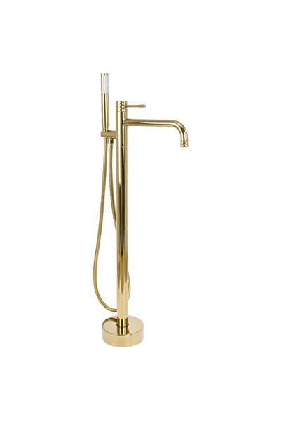 Rea Robinet Pentru Cadă Montat Pe Podea Lungo Diamond Auriu 23,5X16X88Cm