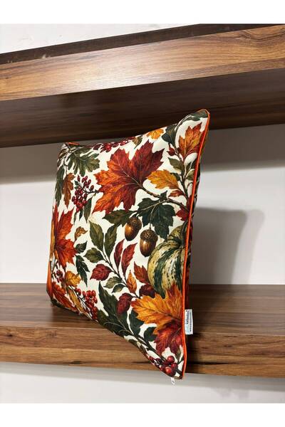 KIRLENTİM H1314 Autumn Patterned Throw Pillow Cover
