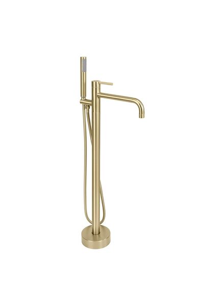 Rea Robinet Pentru Cadă Montat Pe Podea Foster Auriu Periat 30,5X16X97,5Cm