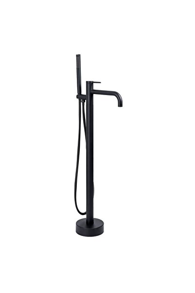 Rea Robinet Pentru Cadă Montat Pe Podea Clif Negru 26X16X99,5Cm