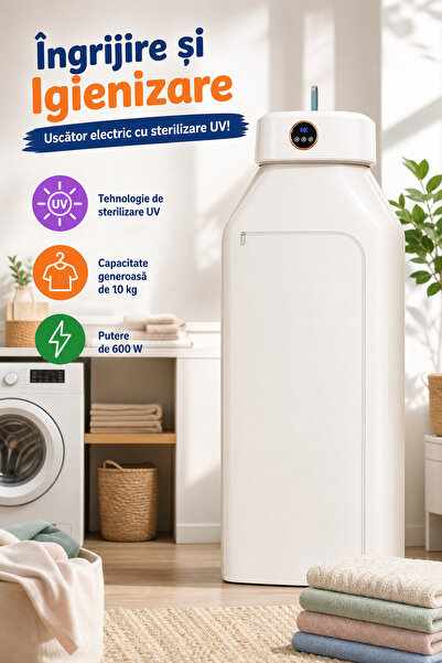 DeaL Teno ®   Uscător electric, capacitate 10 kg, alb