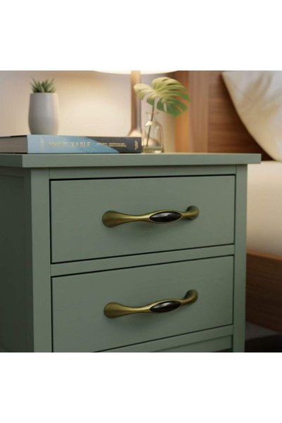Tomurcuk Porselen Furniture Handle Antique Yellow/Black 128mm (198-35-128-94)
