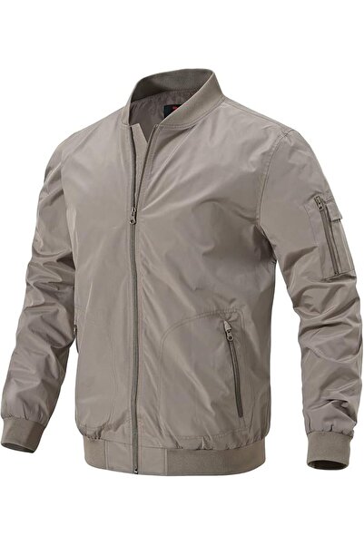 GENERAL Gopune Men's Windproof Bomber Jacket Lightweight Windbreaker Outdoor ...